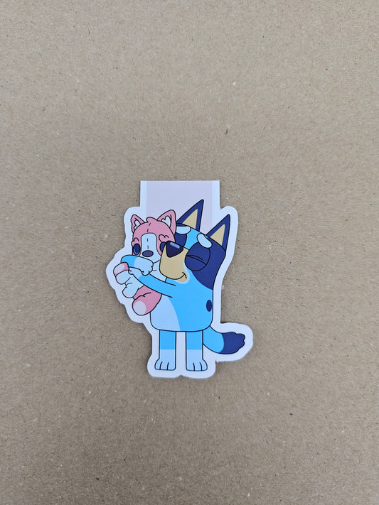 Bluey with Polly Puppy Magnetic Bookmark