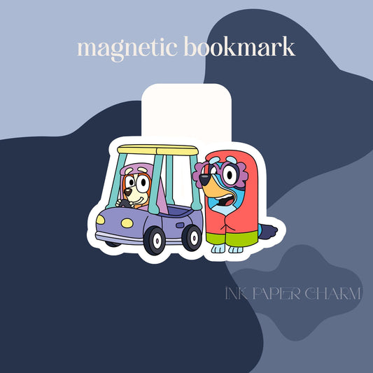 Bluey Magnetic Bookmark: Bingo & Bluey as Rita and Janet