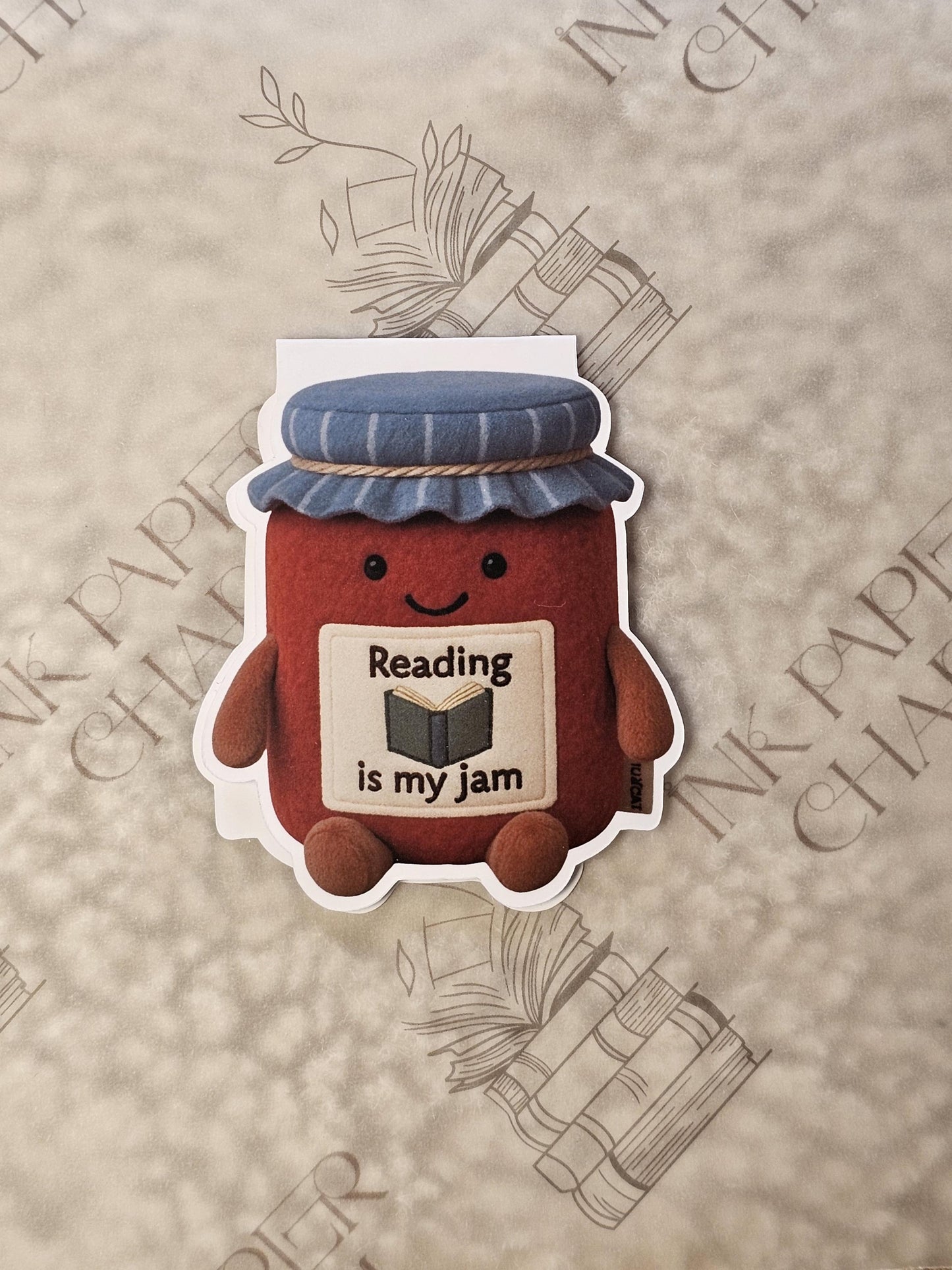 Reading Is My Jam Magnetic Bookmark: Jellycat-Inspired Bookish Gift