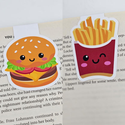 Handmade Magnetic Bookmark - Food Pairs, Bookish Gift
