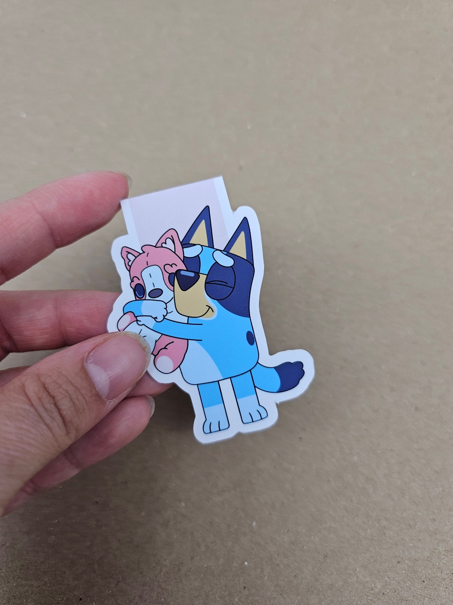 Bluey with Polly Puppy Magnetic Bookmark