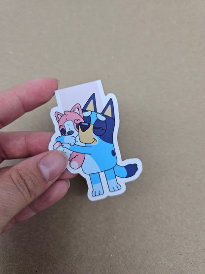 Bluey with Polly Puppy Magnetic Bookmark