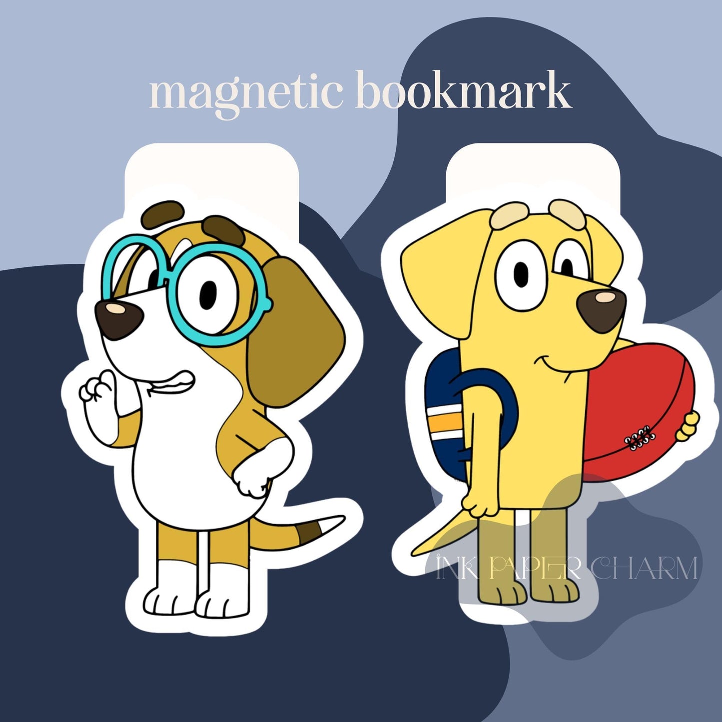 Magnetic Bookmarks: Bluey Character Set (Fun and Family Friendly)