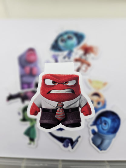 Inside Out Magnetic Bookmarks | Joy, Sadness, Fear, Anger & Disgust
