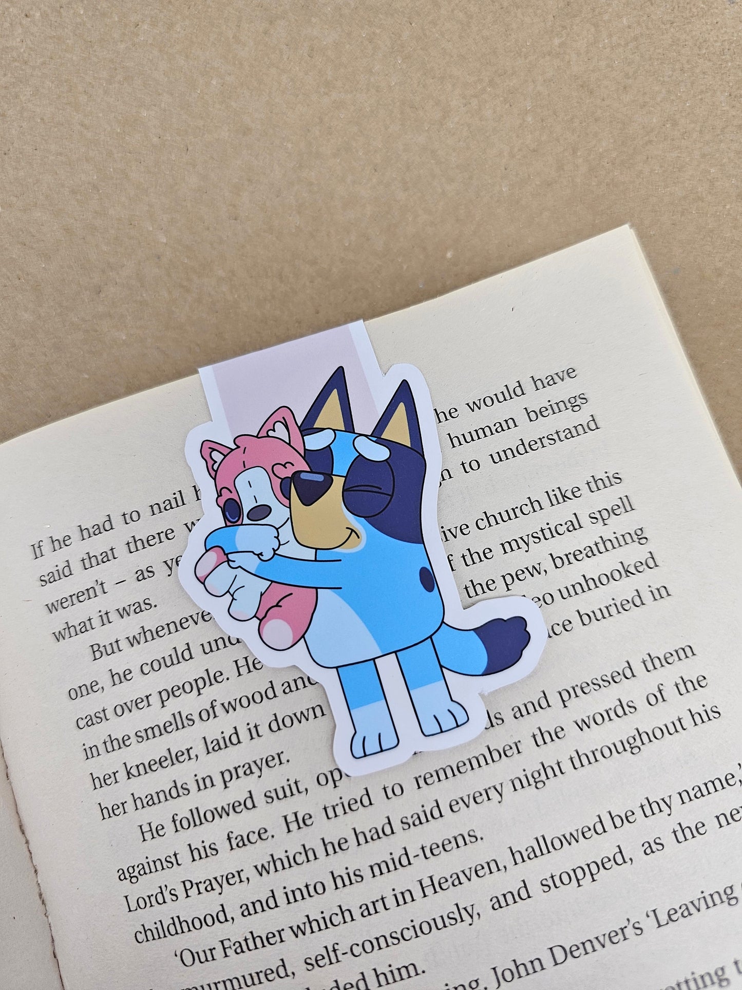 Bluey with Polly Puppy Magnetic Bookmark