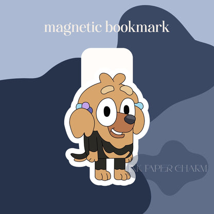 Magnetic Bookmarks: Bluey Character Set (Fun and Family Friendly)