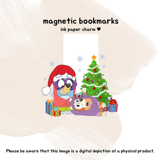 Christmas Bluey & Bingo Grannies Magnetic Bookmark | Handmade