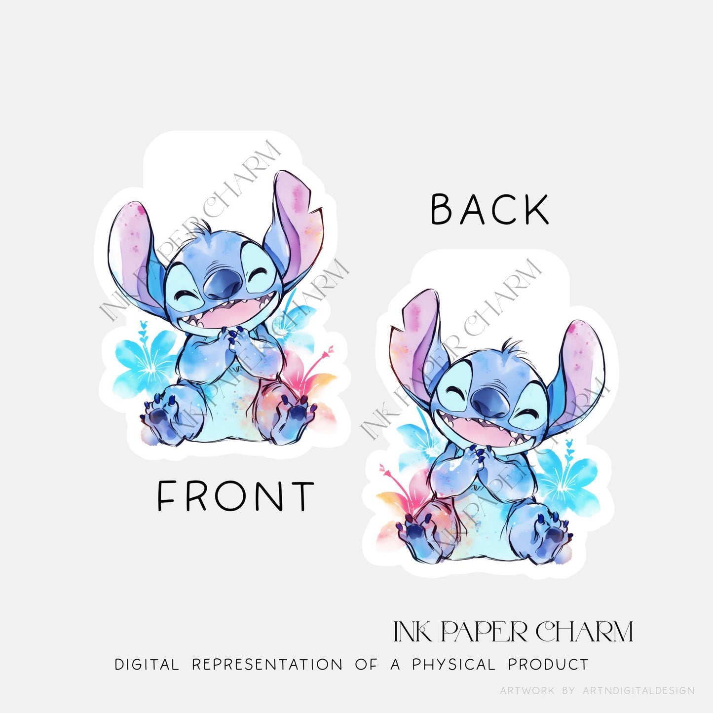 Stitch Magnetic Bookmark – Handmade Laminated Alien Gift