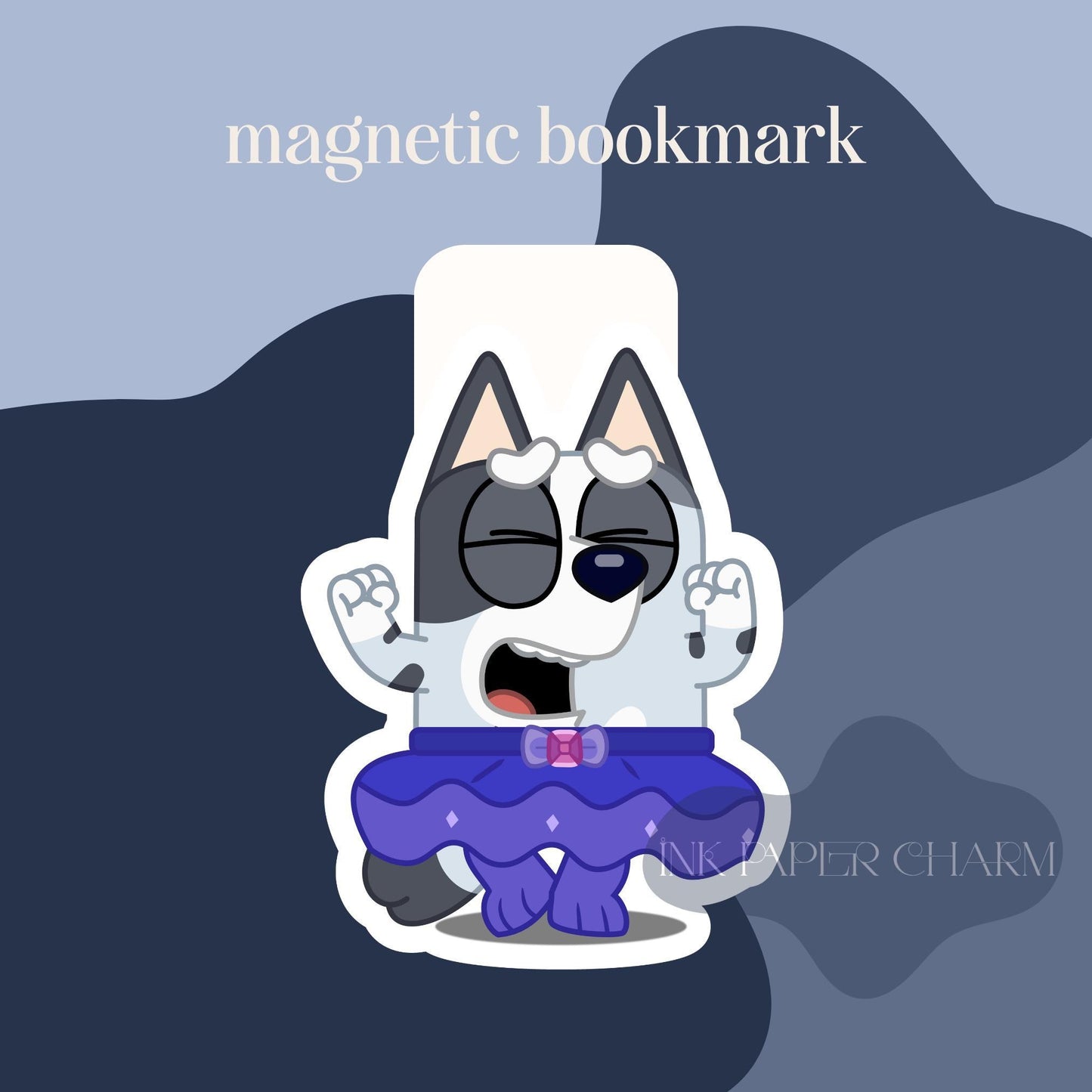 Magnetic Bookmarks: Bluey Character Set (Fun and Family Friendly)