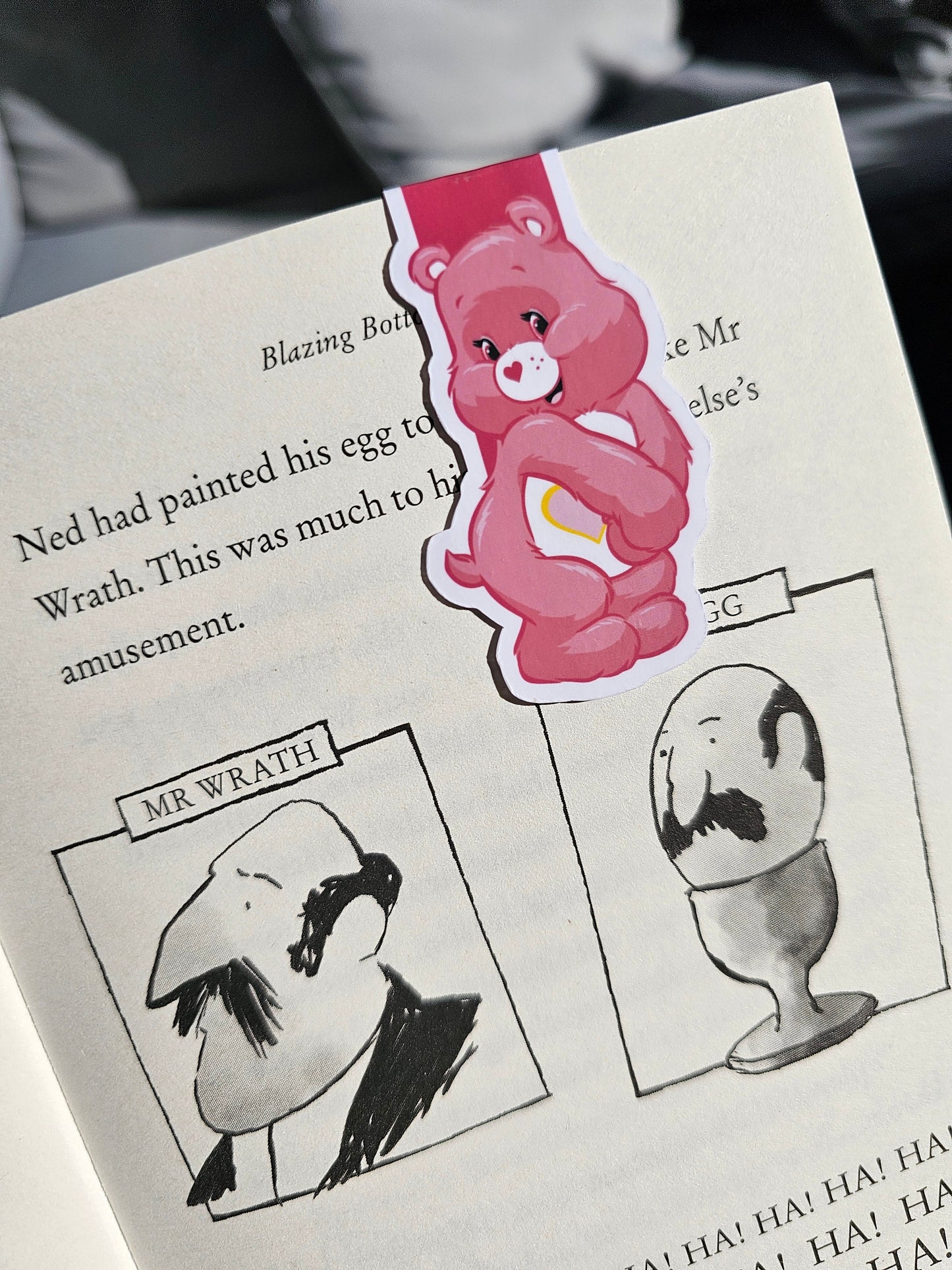 Adorable Care Bear Bookmark. Bookish Gift.