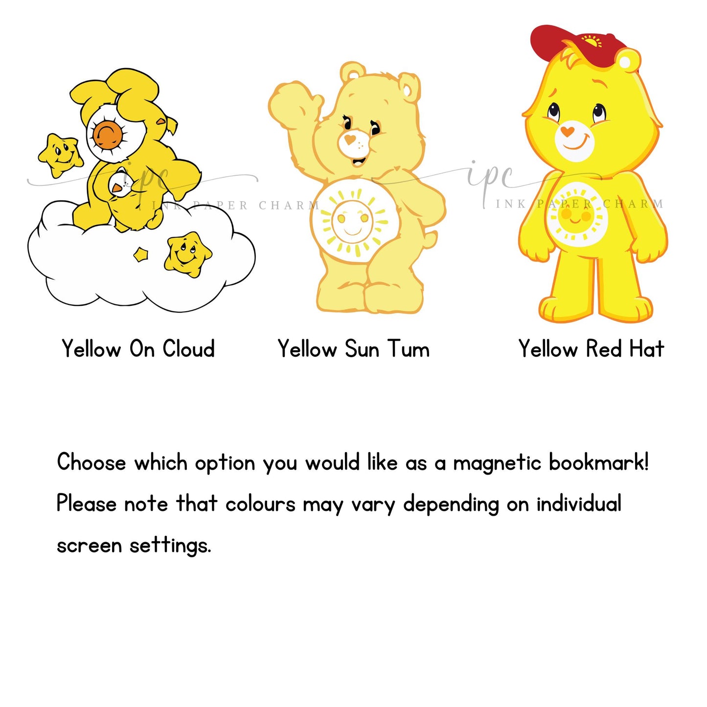Adorable Care Bear Bookmark. Bookish Gift.