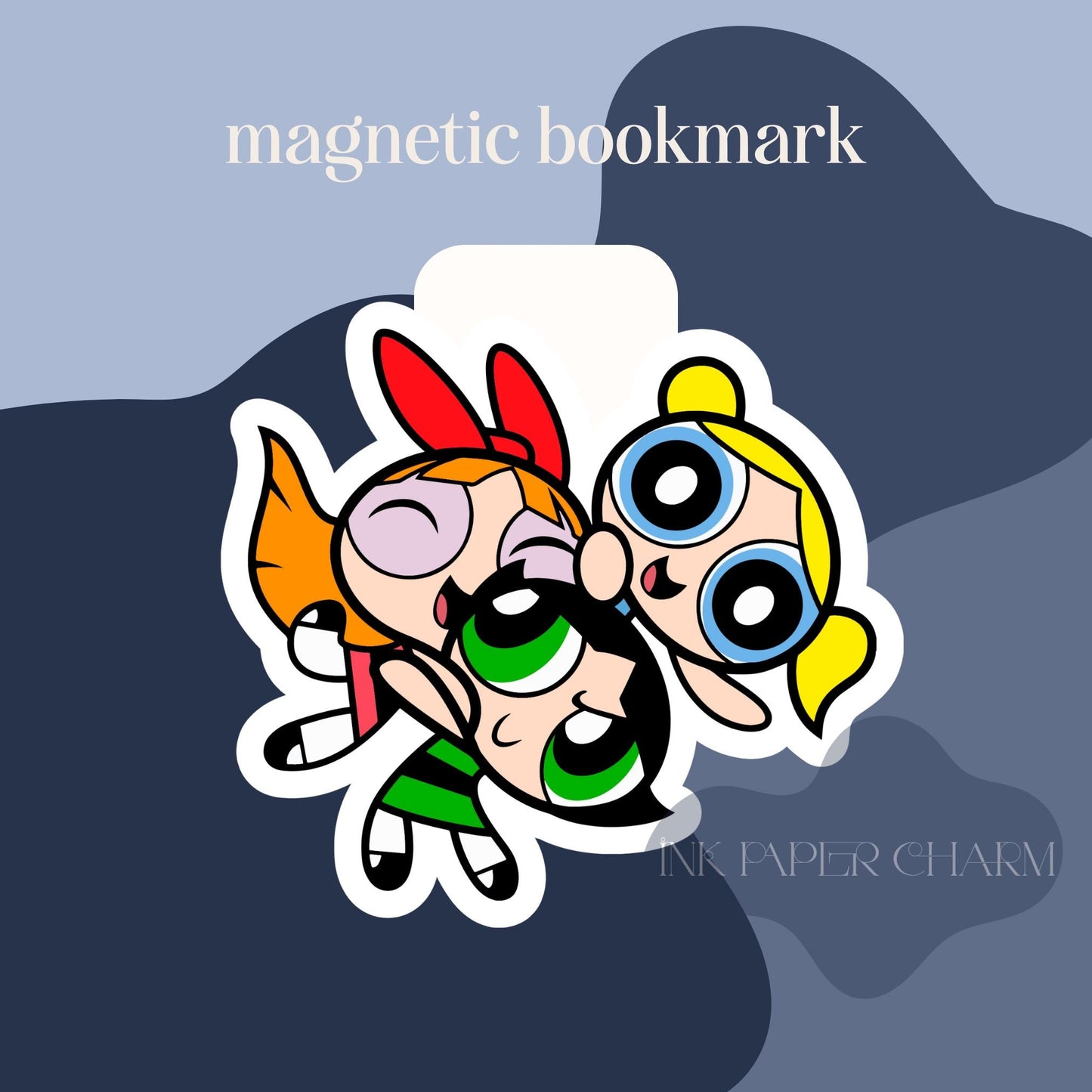 Powerpuff Girls Magnetic Bookmark: Nostalgic Cartoon Gift