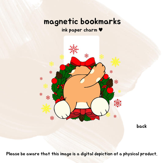 Christmas Chilli Magnetic Bookmark – Bluey’s Mum in a Festive Wreath