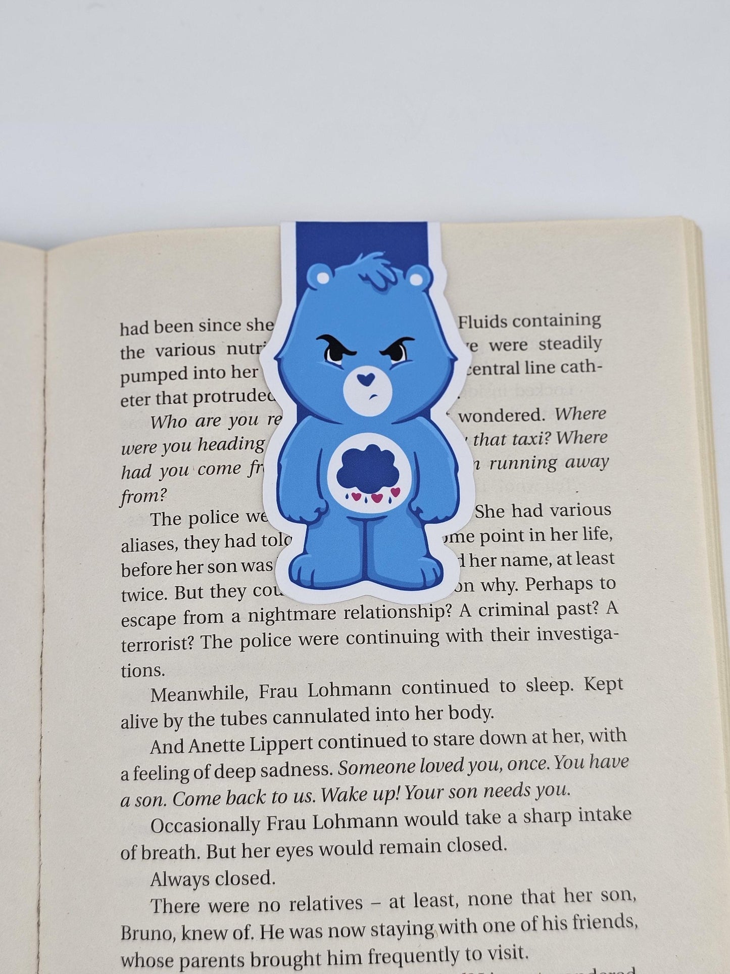 Adorable Care Bear Bookmark. Bookish Gift.