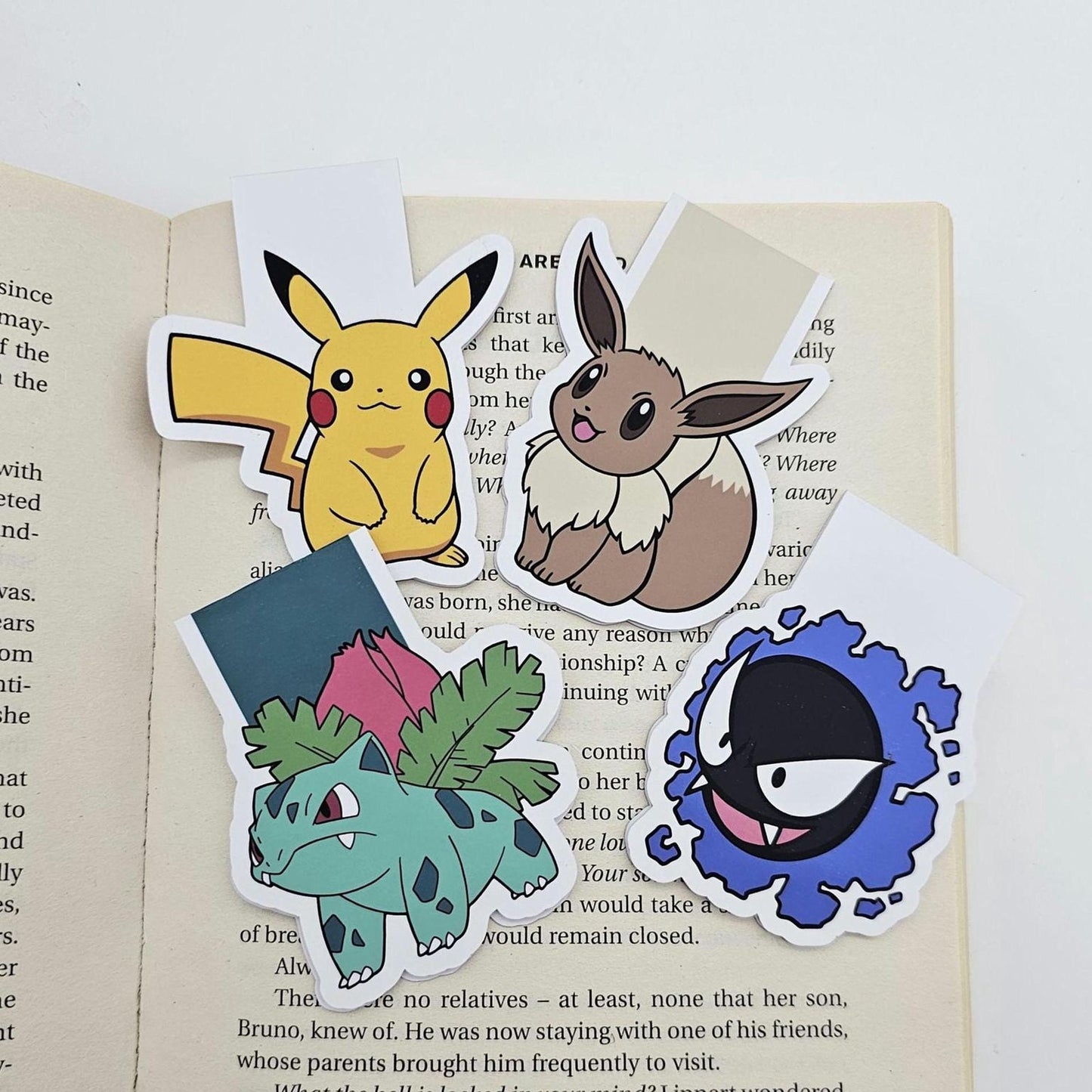 Pokémon Magnetic Bookmarks | Cute Page Markers, Book Lover Gift