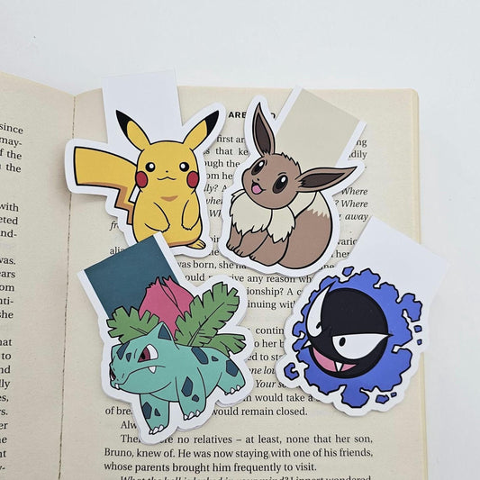 Pokémon Magnetic Bookmarks | Cute Page Markers, Book Lover Gift