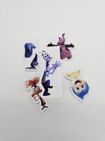 Inside Out Magnetic Bookmarks | Joy, Sadness, Fear, Anger & Disgust