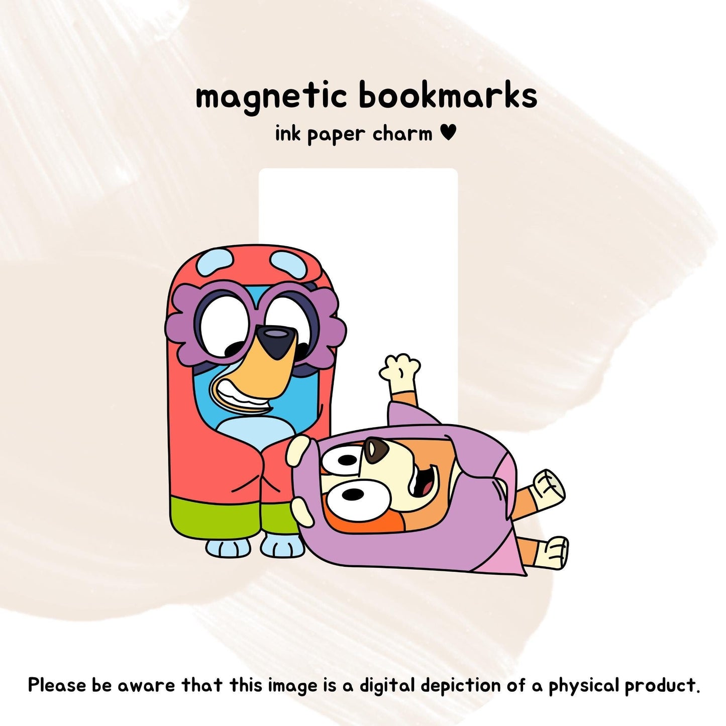 Bluey Magnetic Bookmark | Grannies Janet & Rita Design