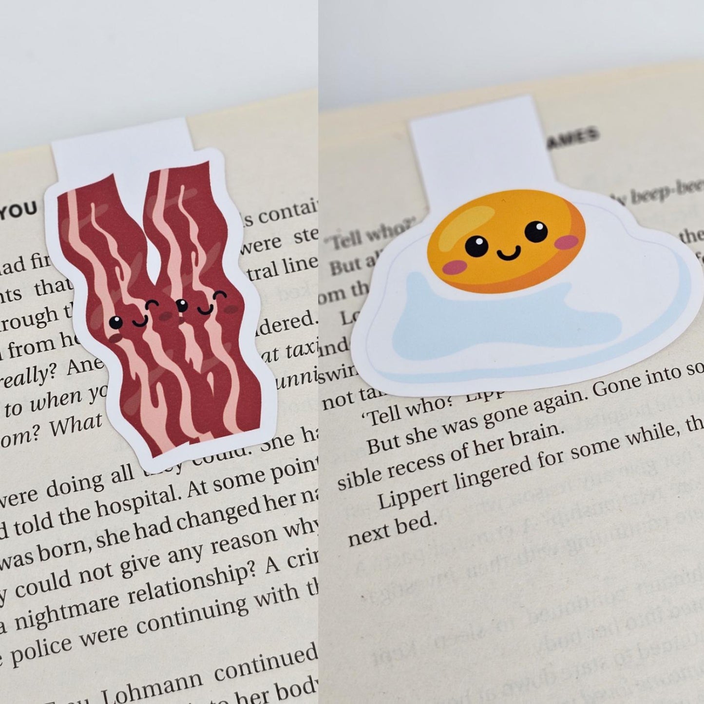 Handmade Magnetic Bookmark - Food Pairs, Bookish Gift