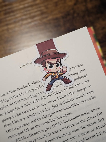 Sheriff Cowboy Magnetic Bookmark. Bookish Gift. Book Lover.