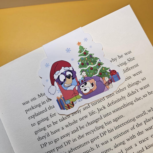 Christmas Bluey & Bingo Grannies Magnetic Bookmark | Handmade