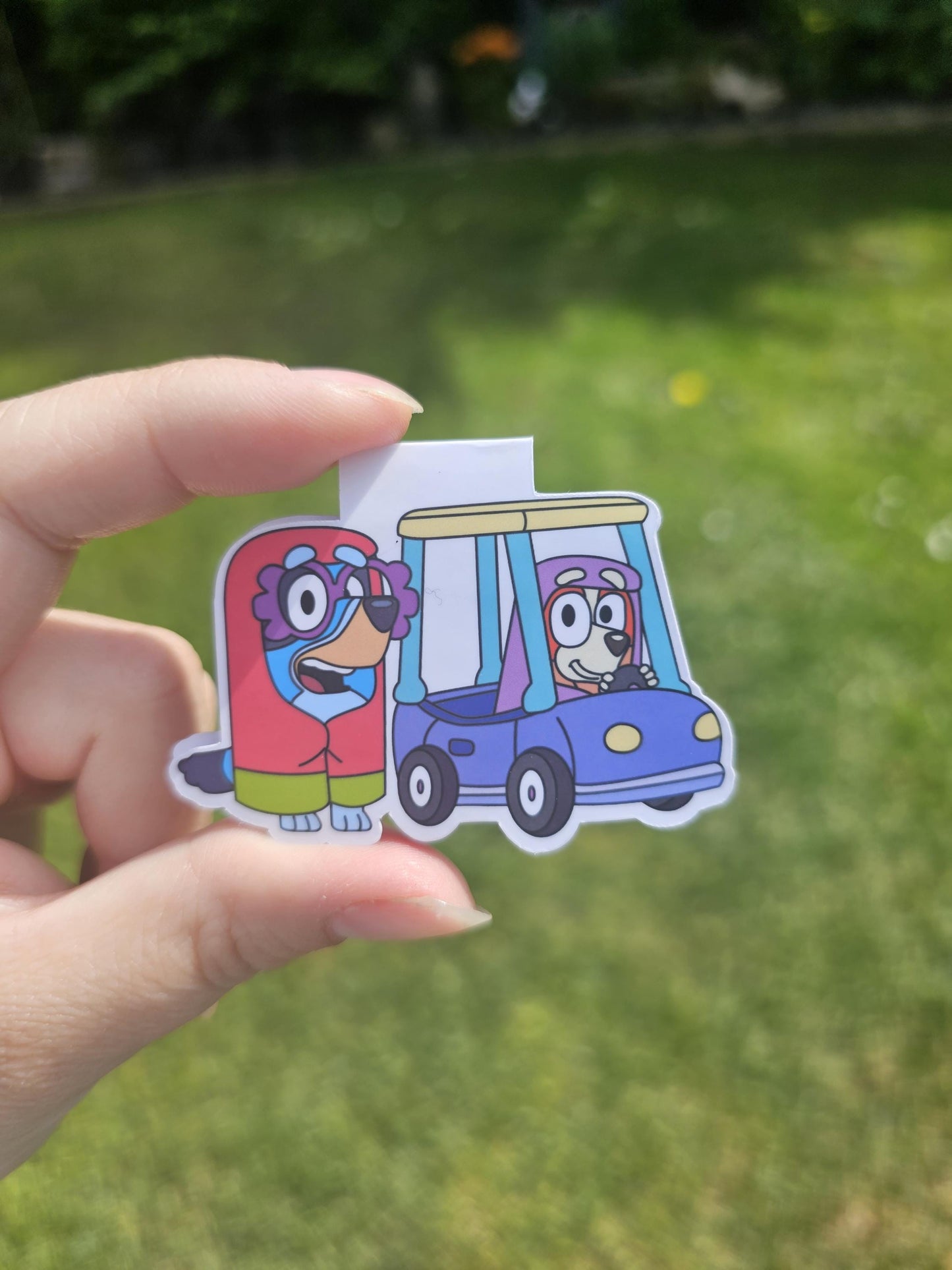 Bluey Magnetic Bookmark: Bingo & Bluey as Rita and Janet